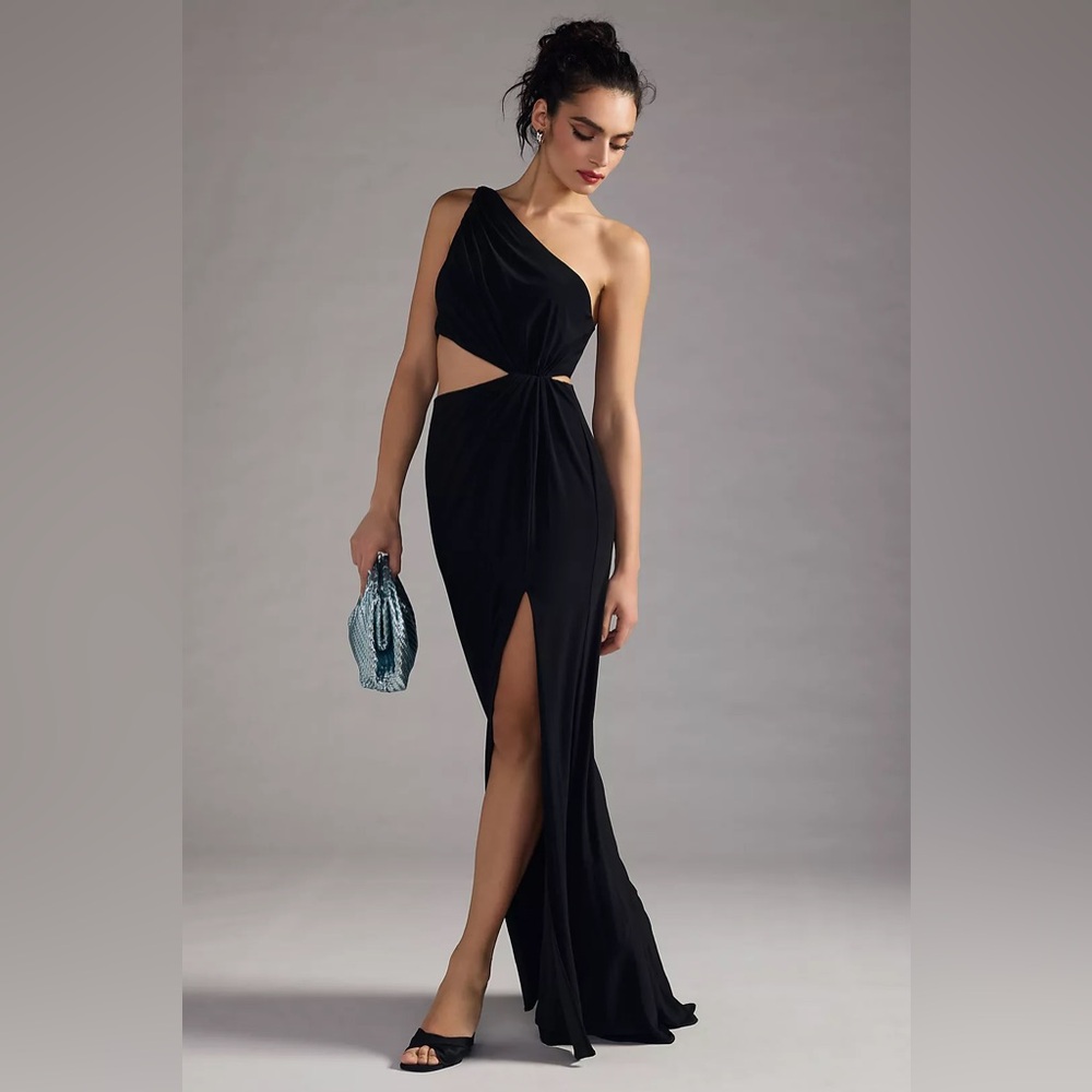 Mac Duggal One-Shoulder Cutout Dress size 6